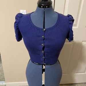 Short Sleeve Blue Top